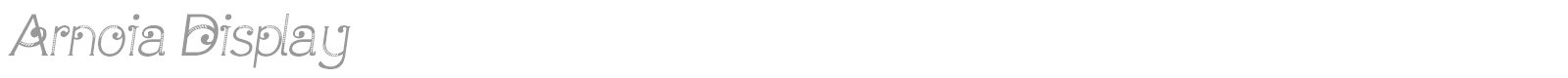 Arnoia Display font preview
